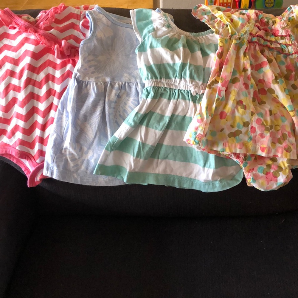 Carters/Oshkosh Bundle of 3 Dresses and Onesie